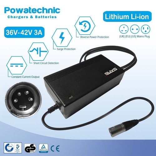 42v xlr pin charger for - xlr,