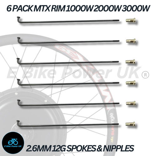 6mm 12g spokes - 2.6mm,