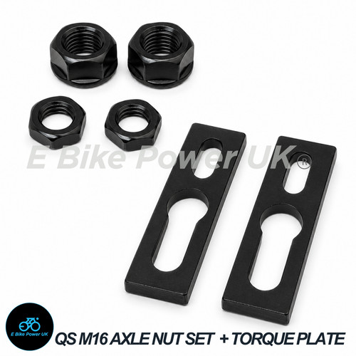 M16 axle nut set black - qs, e