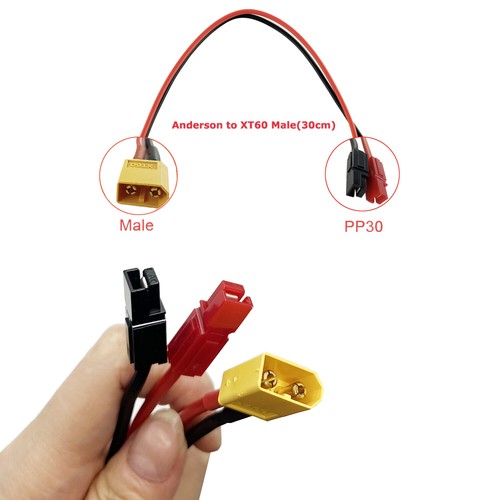 Pp30 anderson xt60 male cable - pp30,