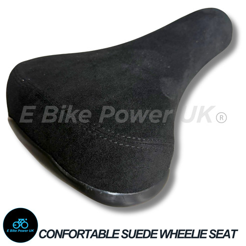 Bicycle saddle seat - seat, suede